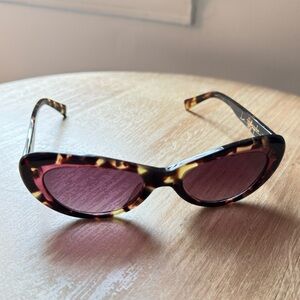 Tyche + Iset Oceana Sunglasses in Plum Tortoise